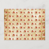 ヴィンテージの頭のパターン シーズンポストカード (正面)