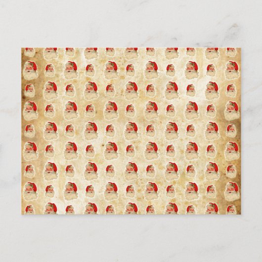 ヴィンテージの頭のパターン シーズンポストカード (正面)