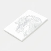 ヴィンテージの頭の白 ポストイット (アングル)