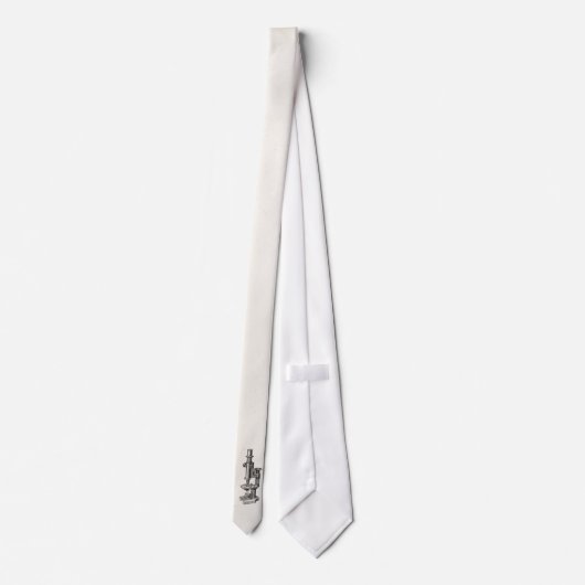 ヴィンテージの顕微鏡古く旧式な科学の顕微鏡 ネクタイ (裏面)