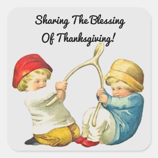 ヴィンテージの願い スクエアシール (正面)