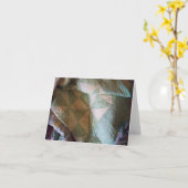 ヴィンテージの風車のキルトのnotecard カード (黄色い花)