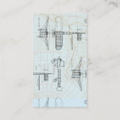 ヴィンテージの飛行機のおむつのラッフルのエンクロージャカード エンクロージャーカード (裏面)