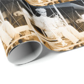 ヴィンテージの飛行機のテスト飛行 ラッピングペーパー (ロールコーナー)