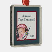 ヴィンテージの飛行機のパーソナライズでカスタムなオーナメント メタルオーナメント (右)