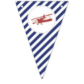 ヴィンテージの飛行機のベビーシャワーの旗 バンティングフラッグ (第2の旗)