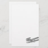 ヴィンテージの飛行機のレトロの古い複葉機の飛行機の複葉機 便箋 (正面/裏面)