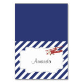 ヴィンテージの飛行機の座席表 テーブルナンバー (正面)