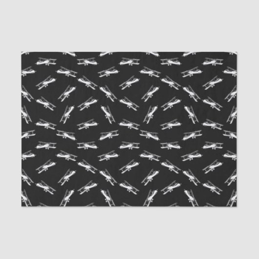 ヴィンテージの飛行機の芸術の飛んでいるな飛行機の飛行機 薄葉紙 (正面)