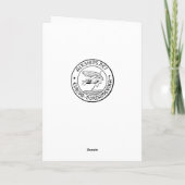 ヴィンテージの飛行船のバレンタインカード シーズンカード (裏面)