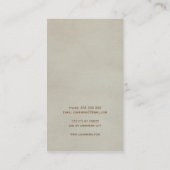 ヴィンテージの食事用器具類の平野のシンプルなケータリングのプロフェッショナル 名刺 (裏面)