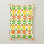 ヴィンテージの食事用器具類パターン アクセントクッション (裏面(縦))