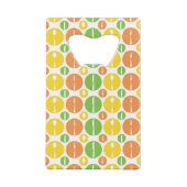 ヴィンテージの食事用器具類パターン クレジットカード栓抜き (裏面)