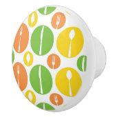 ヴィンテージの食事用器具類パターン セラミックノブ (右)