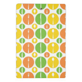 ヴィンテージの食事用器具類パターン ミニクリップボード (裏面)