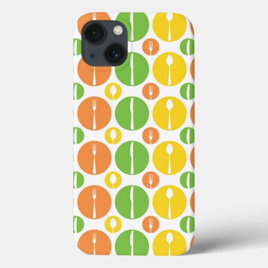 ヴィンテージの食事用器具類パターン Case-Mate iPhoneケース (裏面)