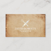 ヴィンテージの食料調達する個人的なシェフのイベント 名刺 (正面)