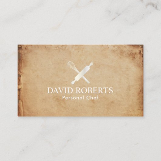 ヴィンテージの食料調達する個人的なシェフのイベント 名刺