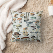 ヴィンテージの食用のきのこの図表 クッション (ブランケット)