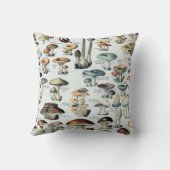 ヴィンテージの食用のきのこの図表 クッション (裏面)