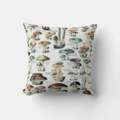 ヴィンテージの食用のきのこの図表 クッション (正面)