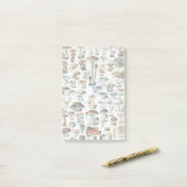 ヴィンテージの食用のきのこの図表 ポストイット (デスク上)