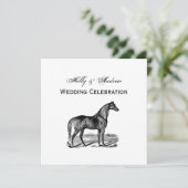 ヴィンテージの馬のスタンディング 招待状 (スタンド正面)