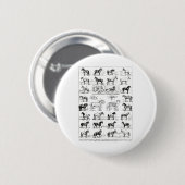 ヴィンテージの馬のタイプ馬の馬の馬リディを育成 缶バッジ (正面&裏面)