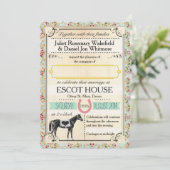 ヴィンテージの馬ショーポスター結婚式招待状 招待状 (スタンド正面)