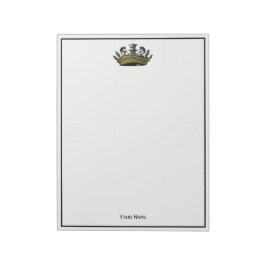 ヴィンテージの駒の色の冠 ノートパッド