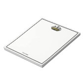 ヴィンテージの駒の色の冠 ノートパッド (回転)