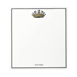 ヴィンテージの駒の色の冠 ノートパッド