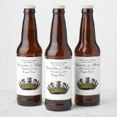 ヴィンテージの駒の色の冠 ビールラベル (ボトル)