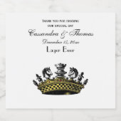 ヴィンテージの駒の色の冠 ビールラベル (シングルラベル)