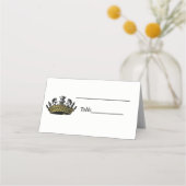 ヴィンテージの駒の色の冠 プレイスカード (裏面)