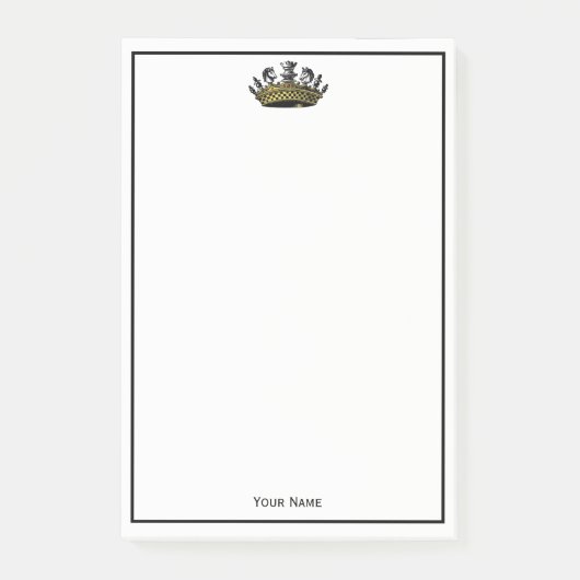 ヴィンテージの駒の色の冠 ポストイット (正面)