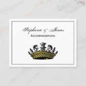 ヴィンテージの駒の色の冠 名刺 (正面)