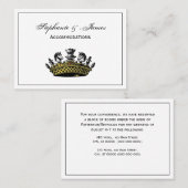 ヴィンテージの駒の色の冠 名刺 (正面/裏面)