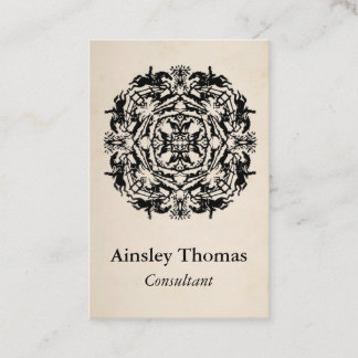 ヴィンテージの騎手の万華鏡のように千変万化するパターン 名刺