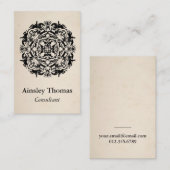 ヴィンテージの騎手の万華鏡のように千変万化するパターン 名刺 (正面/裏面)