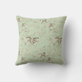 ヴィンテージの騎手の枕 クッション (裏面)