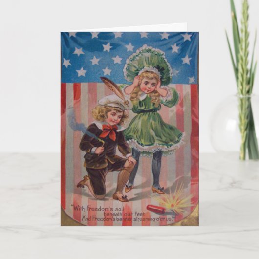 ヴィンテージの騒々しい花火 カード (正面)