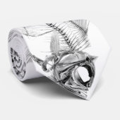 ヴィンテージの骨格エッチング ネクタイ (ロール)