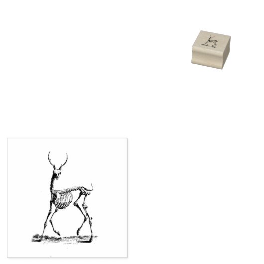 ヴィンテージの骨組みスタンプ，ゴシックの鹿の角 ラバースタンプ (押印)