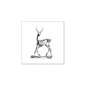 ヴィンテージの骨組みスタンプ,ゴシックの鹿の角 ラバースタンプ (インプリント)