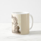 ヴィンテージの骨組コーヒー・マグ コーヒーマグカップ (正面右)