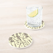 ヴィンテージの骨組図表 コースター (側面)