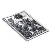 ヴィンテージの骨組螺線形ノート ノートブック (右側)