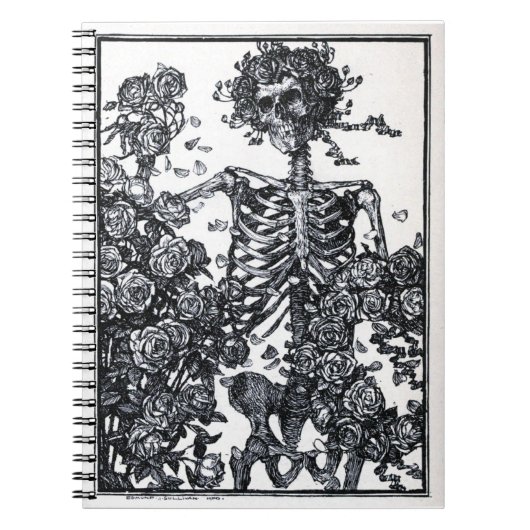 ヴィンテージの骨組螺線形ノート ノートブック (正面)