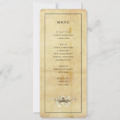 ヴィンテージの高齢遭難スタイルメニュー 招待状 (正面)